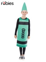 Green Crayon Child Tabard Costume - One Size
