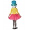 Mad Hatter Alice In Wonderland Girls Long Hanging Deluxe Child Costume