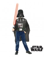 Darth Vader Costume Top Mask & Lightsaber Child Set Star Wars