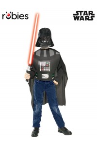 Darth Vader Costume Top Mask & Lightsaber Child Set Star Wars