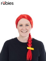 Country Girl Red Wig for Adult
