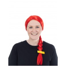 Country Girl Red Wig for Adult