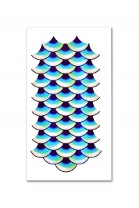 Mermaid The Little Mermaid Scales Large Tattoo Kit - Accessory