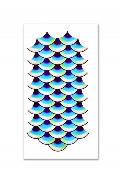 Mermaid The Little Mermaid Scales Large Tattoo Kit - Accessory