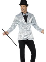 Sequin Silver Jacket for Adult