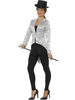 Sequin Silver Tailcoat Ladies Jacket