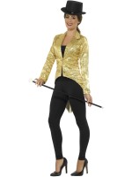 Sequin Gold Tailcoat Ladies Jacket