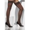 Sheer Black Thigh Highs for Adult
