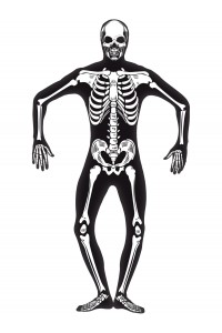 Skeleton Glow In The Dark Second Skin Adult Costume