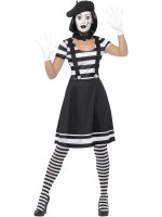 Lady Mime Artist Adult Costume