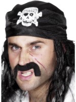 Pirate Bandana With Skull & Crossbones for Adult