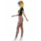 Leopard Print Leggings, Neon for Adult