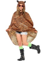 Tiger Party Poncho for Adult