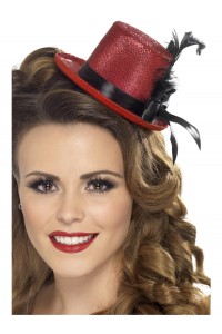Red Mini Top Hat for Adult
