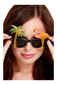 Spectacles With Flamingo & Palm Tree for Adult