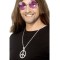 60s Peace Sign Hippie Medallion for Adult