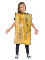 Golden Ticket (Willy Wonka) Tabard - 5-8 Yrs Charlie & The Chocolate Factory