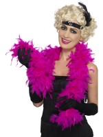 Fuschia Feather Boa for Adult