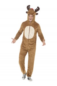 Reindeer Hooded Adult Costume