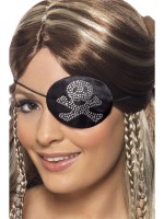 Pirates Eyepatch With Diamantes for Adult
