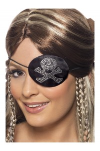 Pirates Eyepatch With Diamantes for Adult