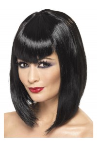 Black Vamp Wig for Adult