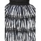 Striped Black & White Ruffle Adult Skirt Witches