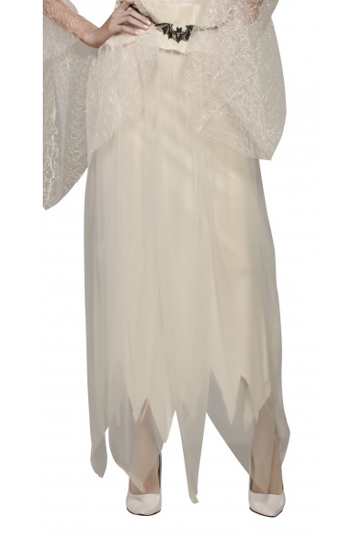 Ghostly Halloween White Adult Skirt