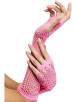 Pink Fishnet Gloves for Adult