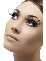Eyelashes With Black Feather Plumes for Adult