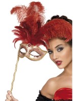Baroque Red Fantasy Eyemask for Adult