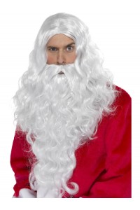 Santa Long Wig & Beard for Adult