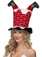 Santa Stuck In Chimney Hat for Adult