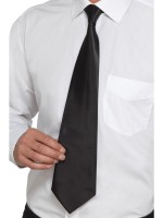Gangster Black Deluxe Tie for Adult