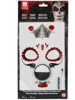 Day Of The Dead Face Tattoo Kit