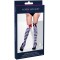 Black & White Opaque Thigh Highs for Adult