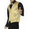 Gold Sequin Waistcoat for Adult