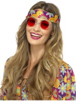 Red Hippie Spectacles for Adult