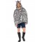 Zebra Party Poncho, Adult 