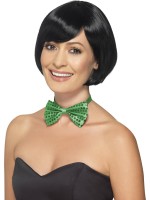 Green Sequin Bow Tie for Adult