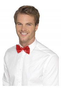 Red Sequin Bow Tie- Adult