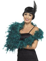 Teal Deluxe Feather Boa for Adult