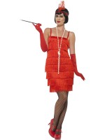 Flapper Red Dress Adult Costume