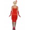 Red Flapper Costume with Long Dress