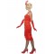Red Flapper Costume with Long Dress