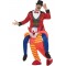 Clown Piggy Back Adult Costume