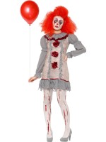 Grey Clown Lady Costume