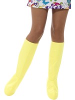 Yellow Go-Go Boot Covers for Adult