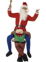 Elf Piggy Back Adult Costume
