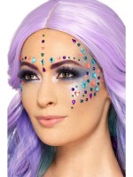 Multi-Coloured Jewel Face Gems
